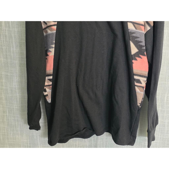 Women's Style U Long Sleeve Top Size S Black Multi-color - Picture 2 of 5